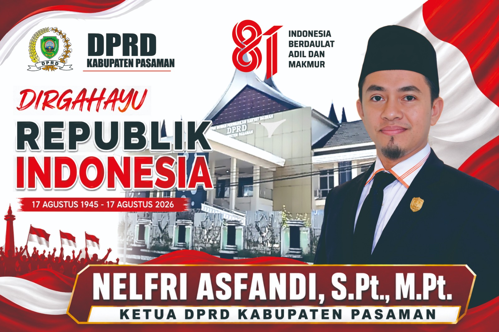 Ketua DPRD Pasaman, Nelfri Asfandi